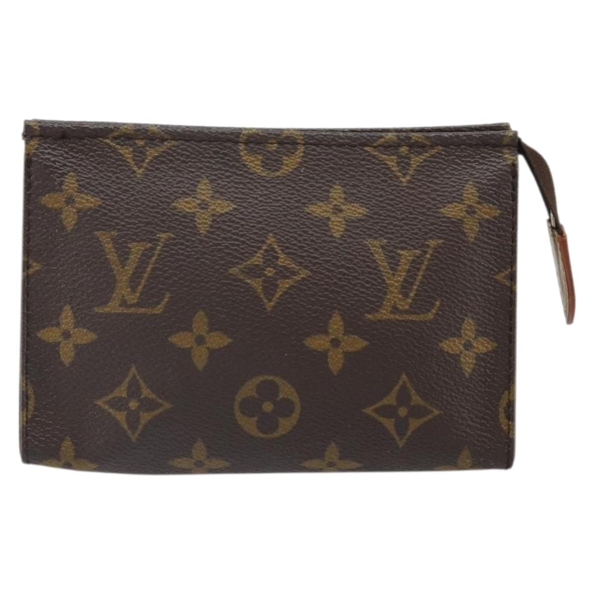 LOUIS VUITTON Monogram Poche Toilette 15 Pouch M47546 LV Auth 163477