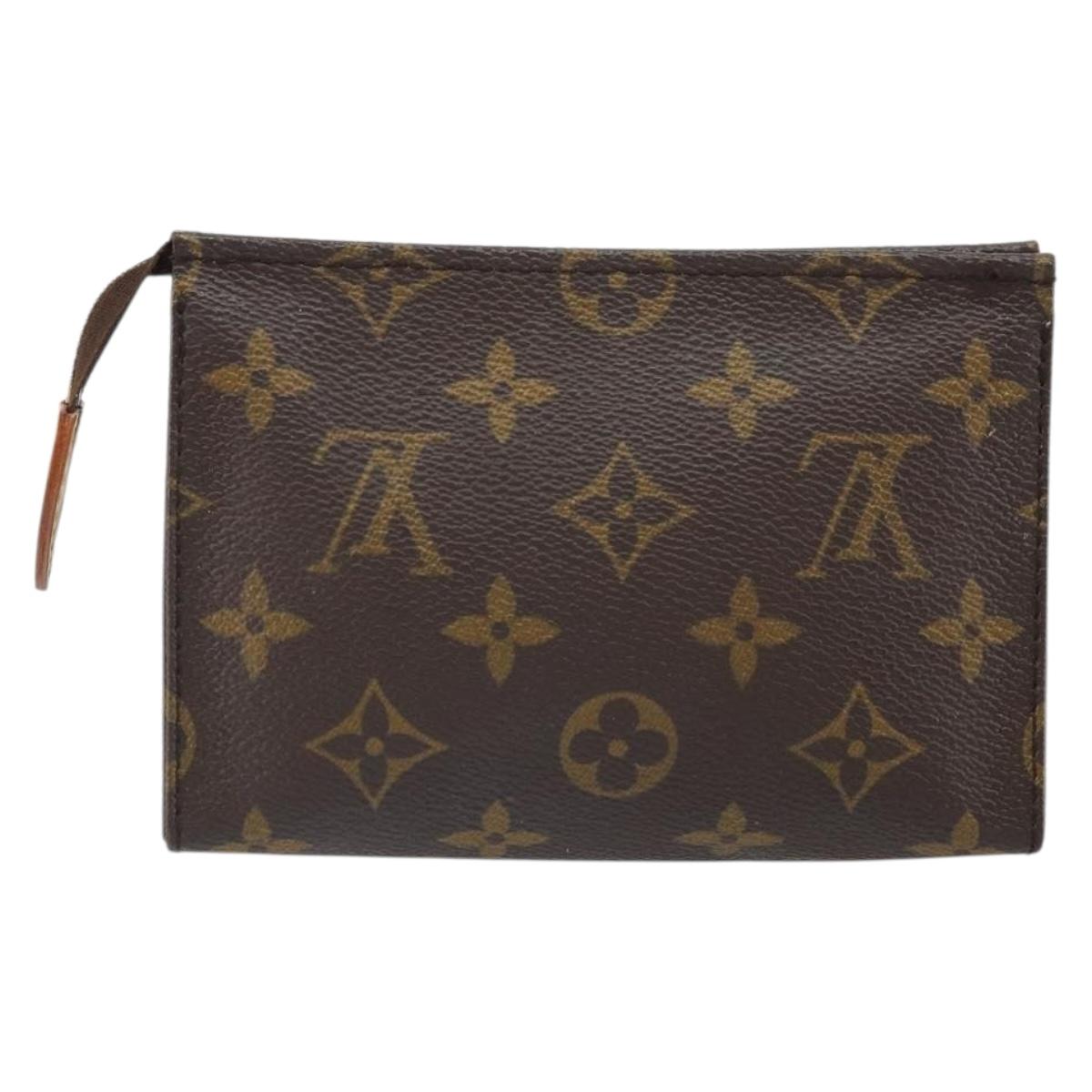 LOUIS VUITTON Monogram Poche Toilette 15 Pouch M47546 LV Auth 163477