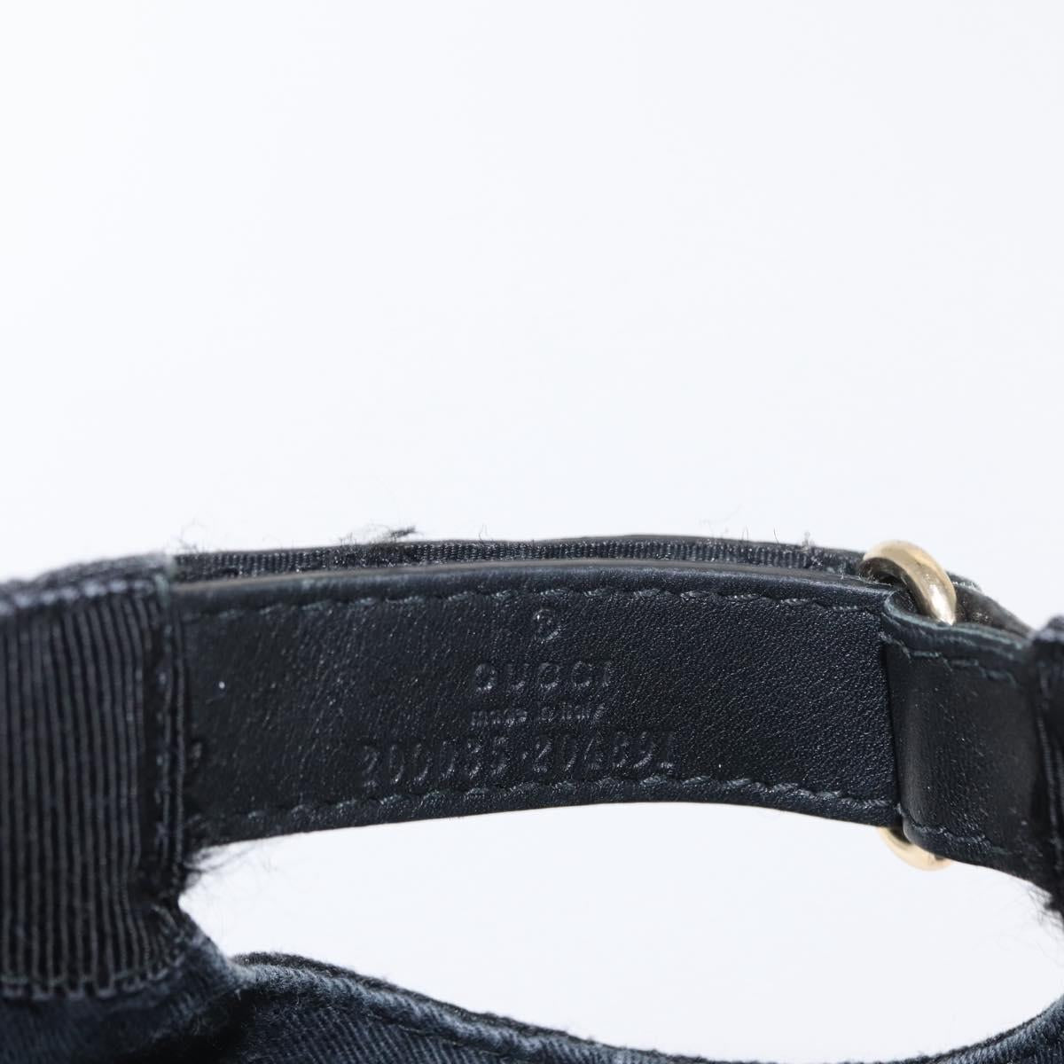 GUCCI GG Canvas Web Sherry Line Cap Black Red Green 200035 Auth 163480