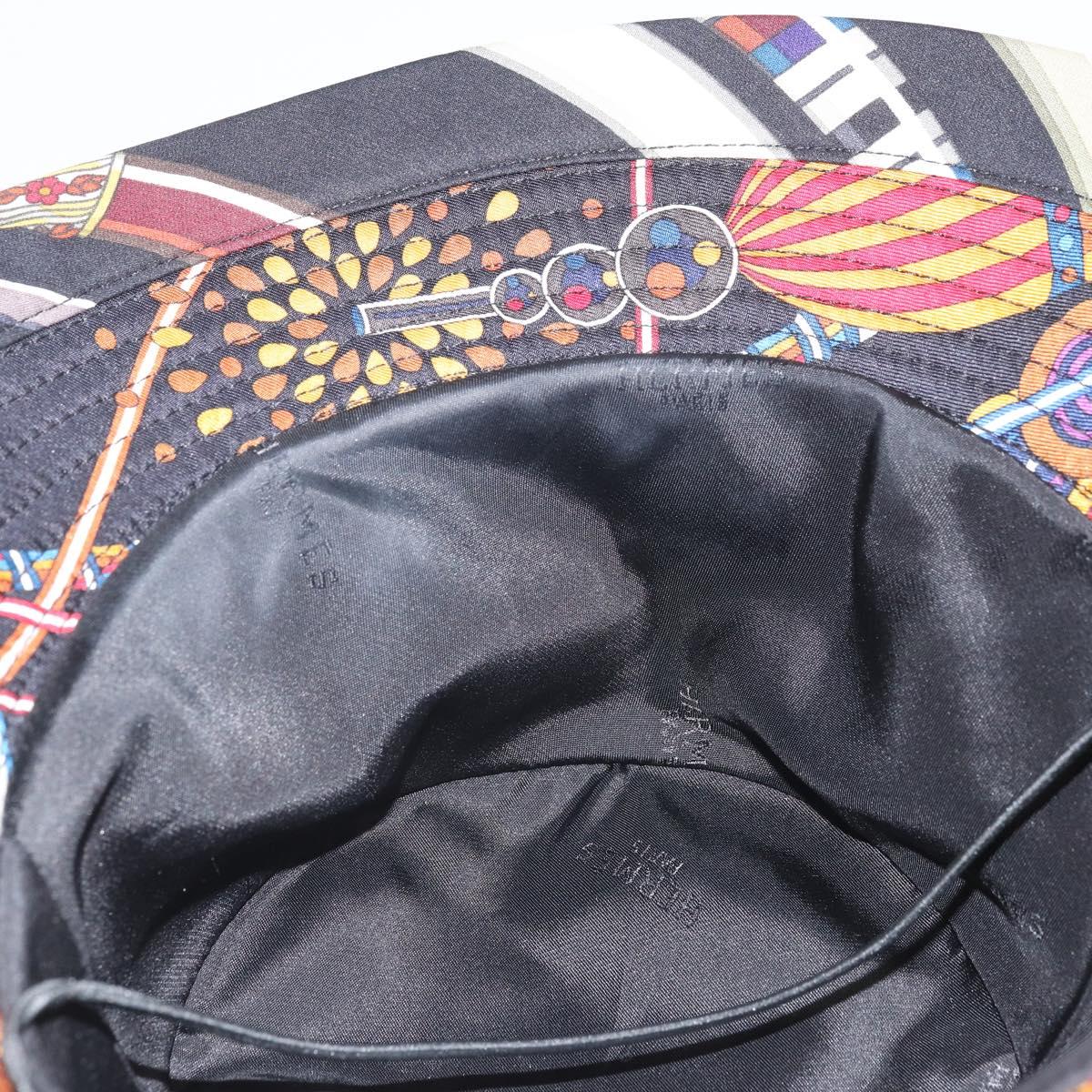 HERMES Hat Silk Multicolor Auth 163485V