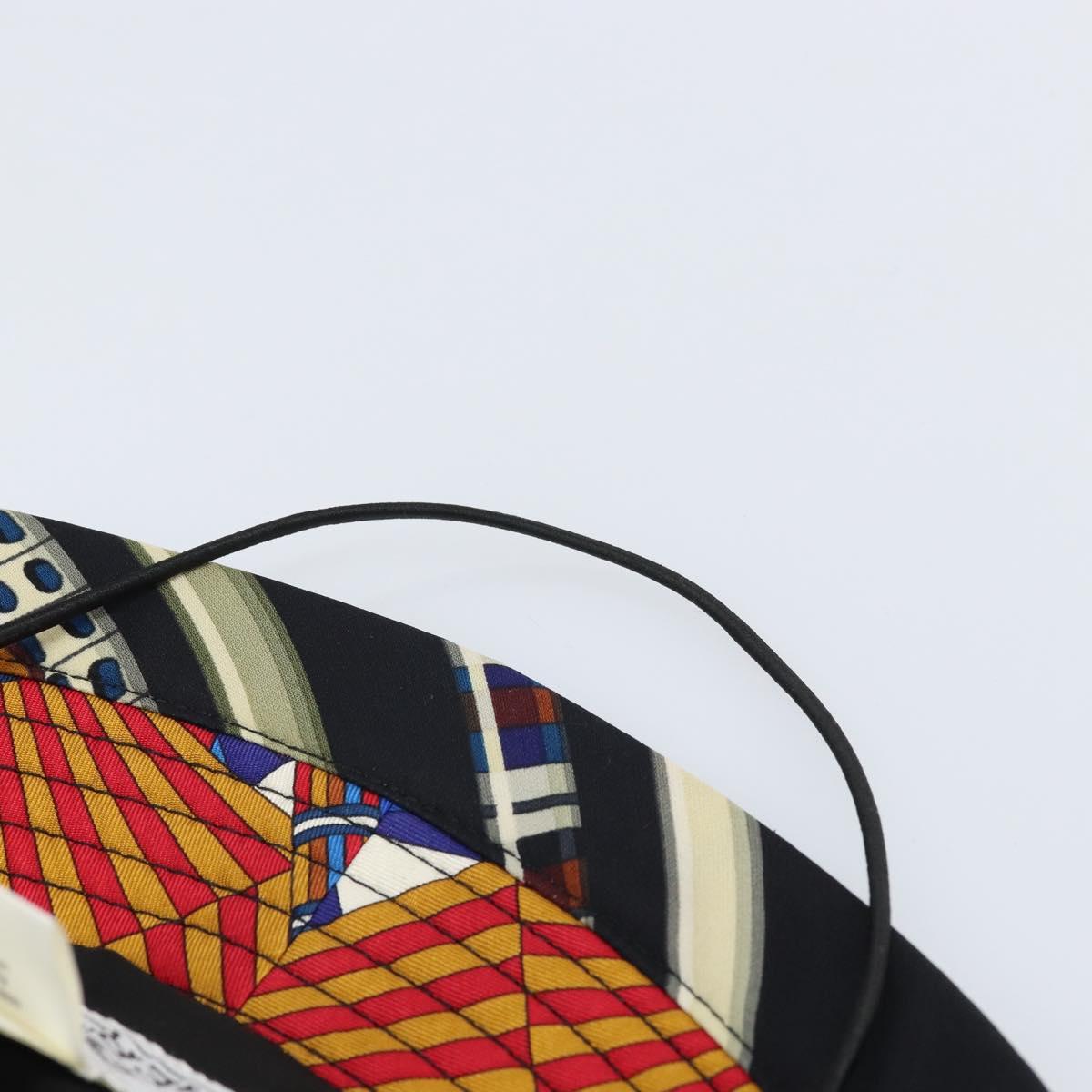 HERMES Hat Silk Multicolor Auth 163485V