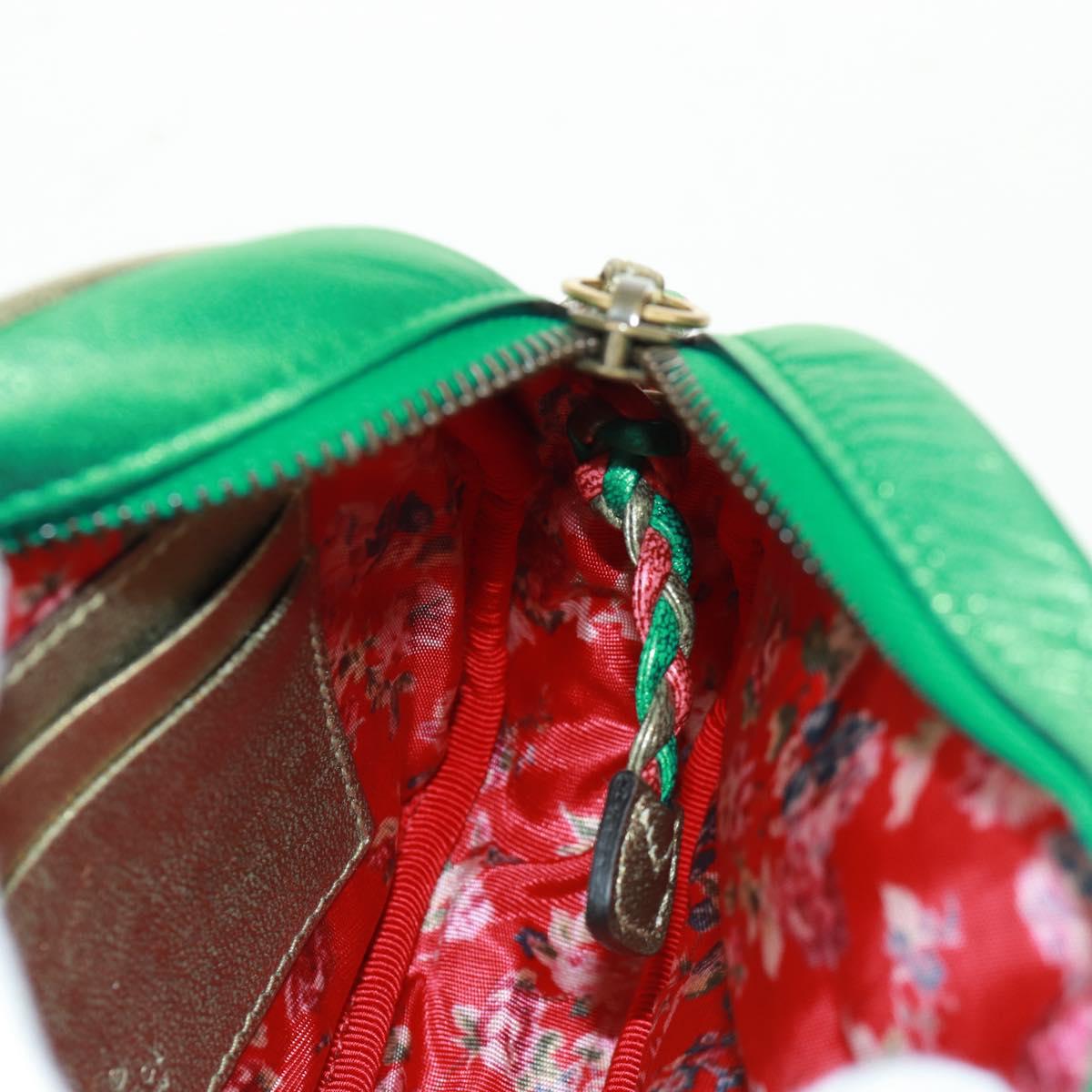 GUCCI Zumi Shoulder Bag Leather Multicolor Gold 534951 Auth 163498V