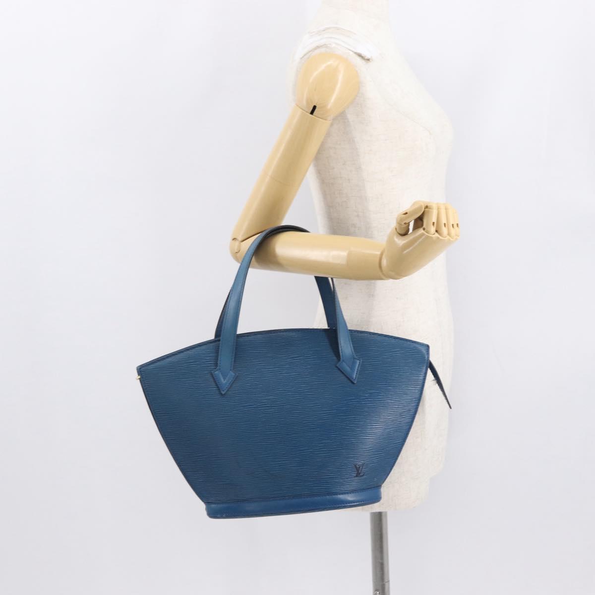 LOUIS VUITTON Epi Saint Jacques Shoulder Bag Blue M52275 LV Auth 163506