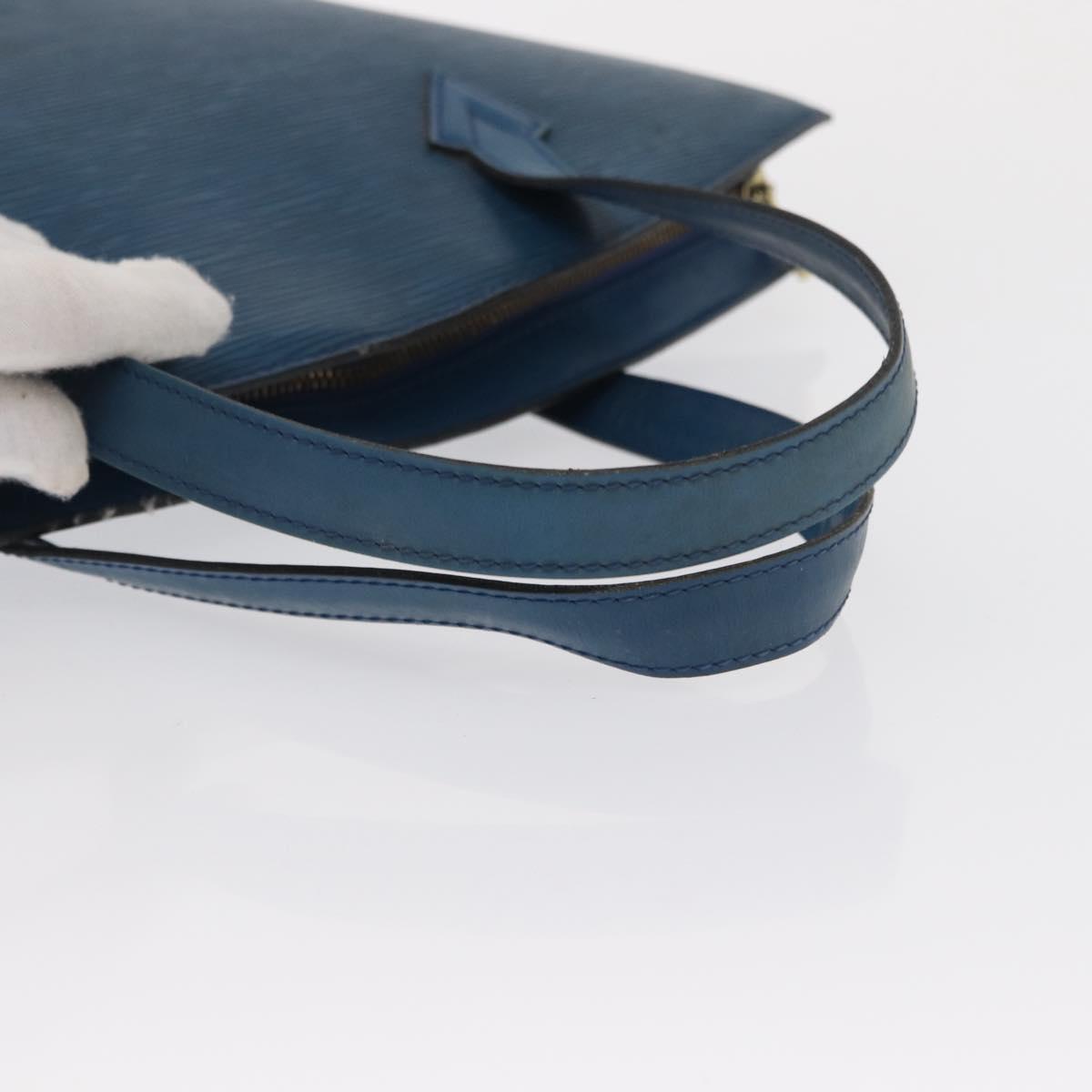 LOUIS VUITTON Epi Saint Jacques Shoulder Bag Blue M52275 LV Auth 163506