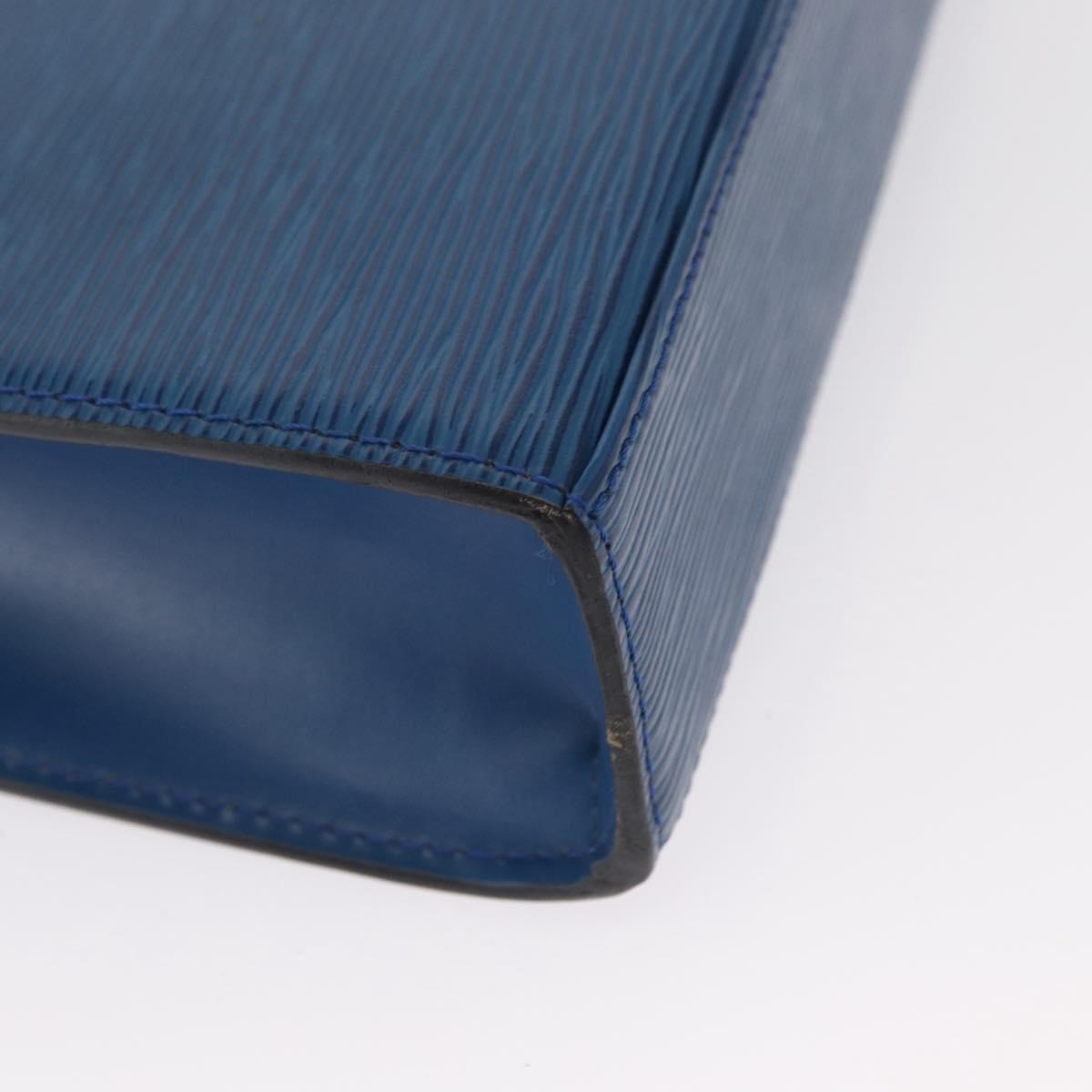LOUIS VUITTON Epi Malesherbes Hand Bag Blue M52375 LV Auth 163509