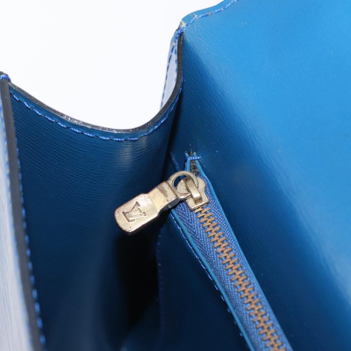 LOUIS VUITTON Epi Malesherbes Hand Bag Blue M52375 LV Auth 163509