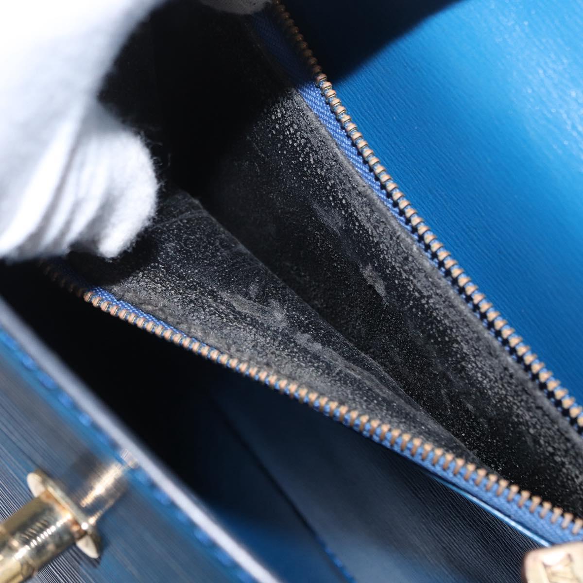 LOUIS VUITTON Epi Malesherbes Hand Bag Blue M52375 LV Auth 163509