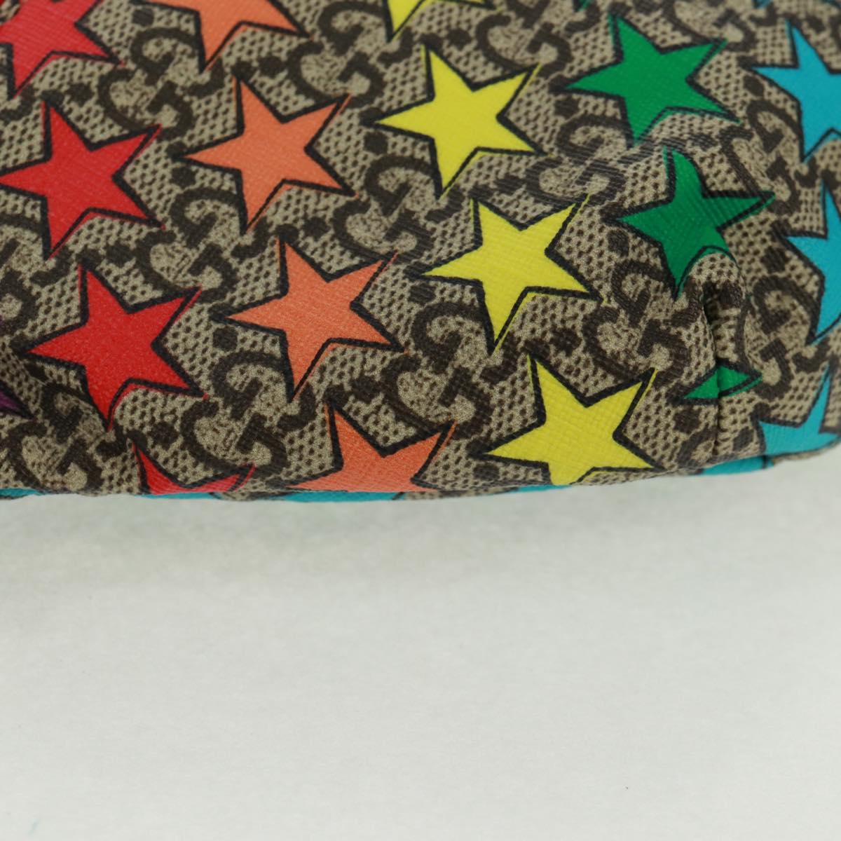 GUCCI Children GG Supreme Waist bag PVC Beige Silver 502095 Auth 163511V