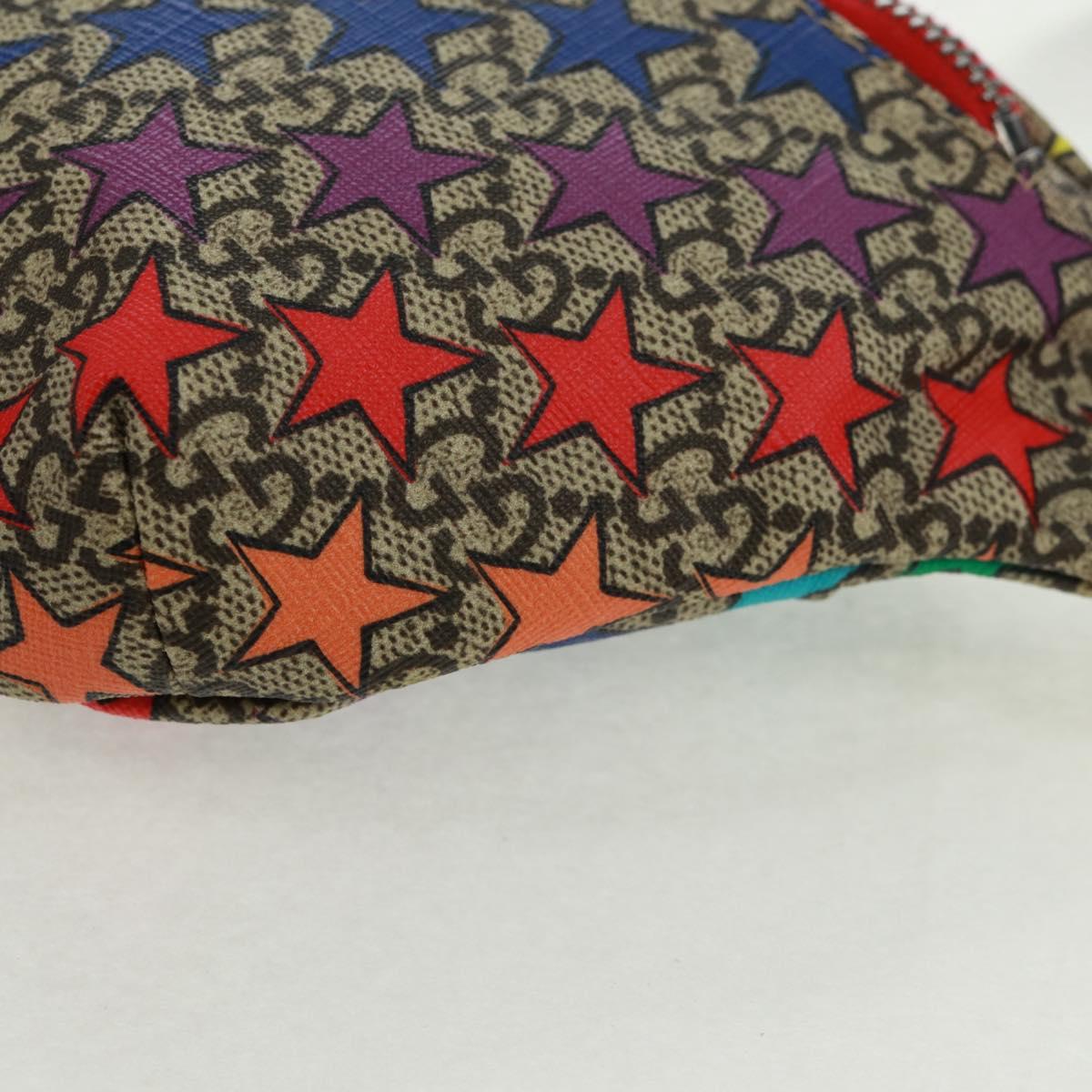 GUCCI Children GG Supreme Waist bag PVC Beige Silver 502095 Auth 163511V