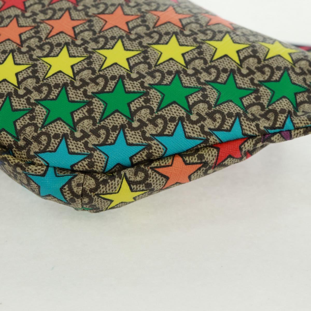 GUCCI Children GG Supreme Waist bag PVC Beige Silver 502095 Auth 163511V