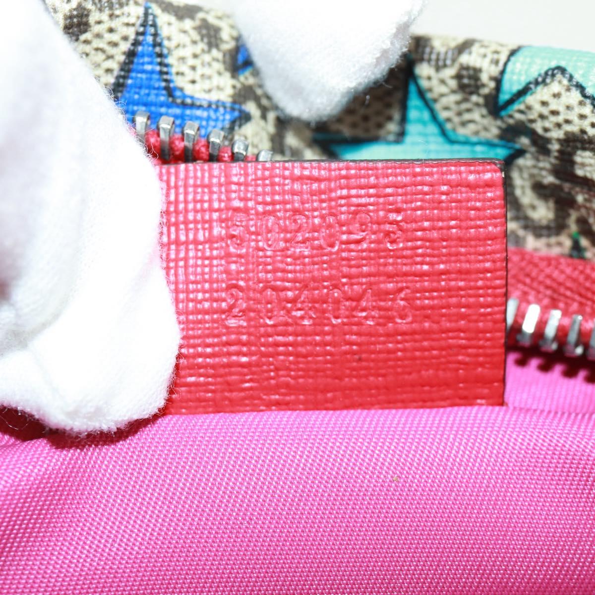 GUCCI Children GG Supreme Waist bag PVC Beige Silver 502095 Auth 163511V