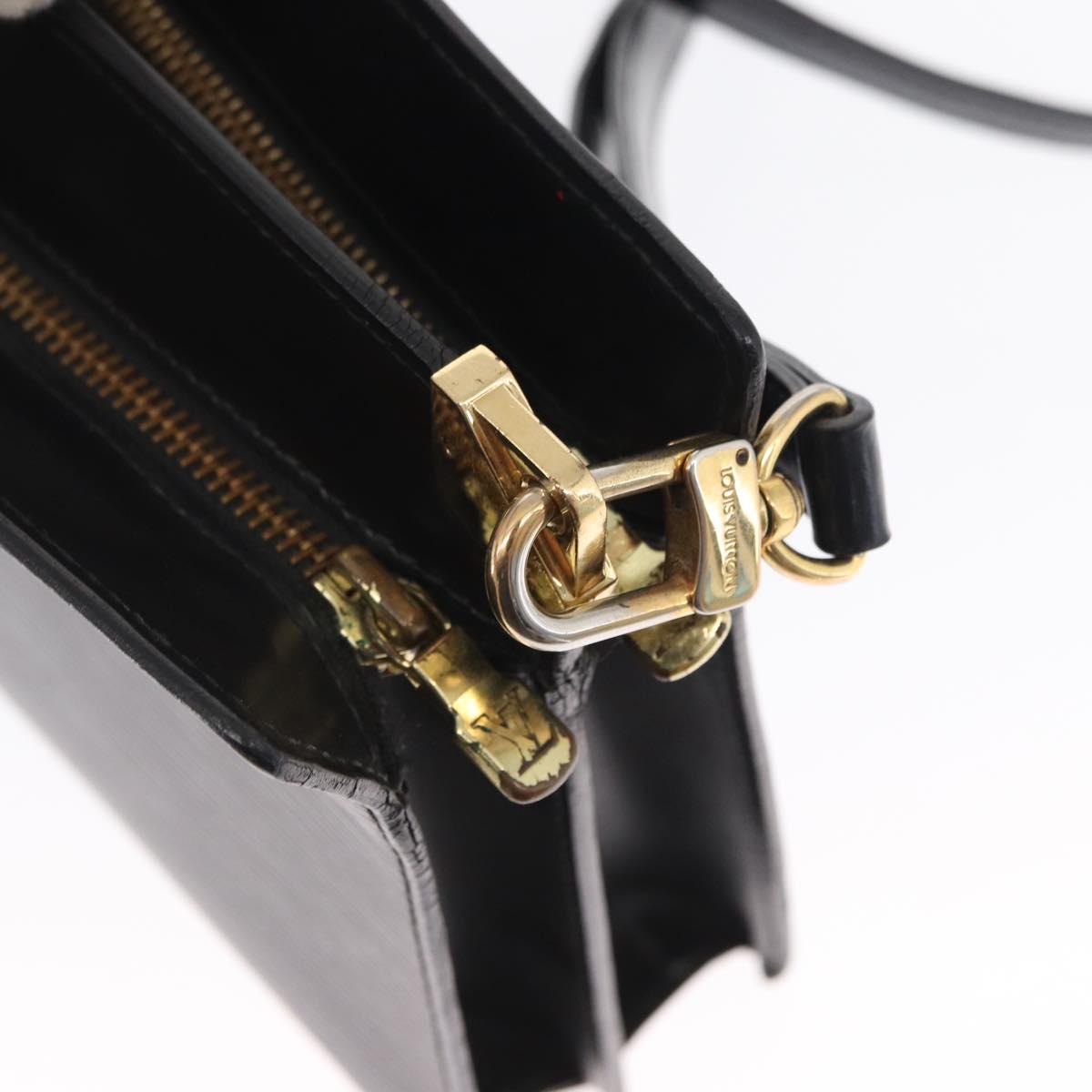 LOUIS VUITTON Epi Angian Shoulder Bag 2way Black M52112 LV Auth 163521