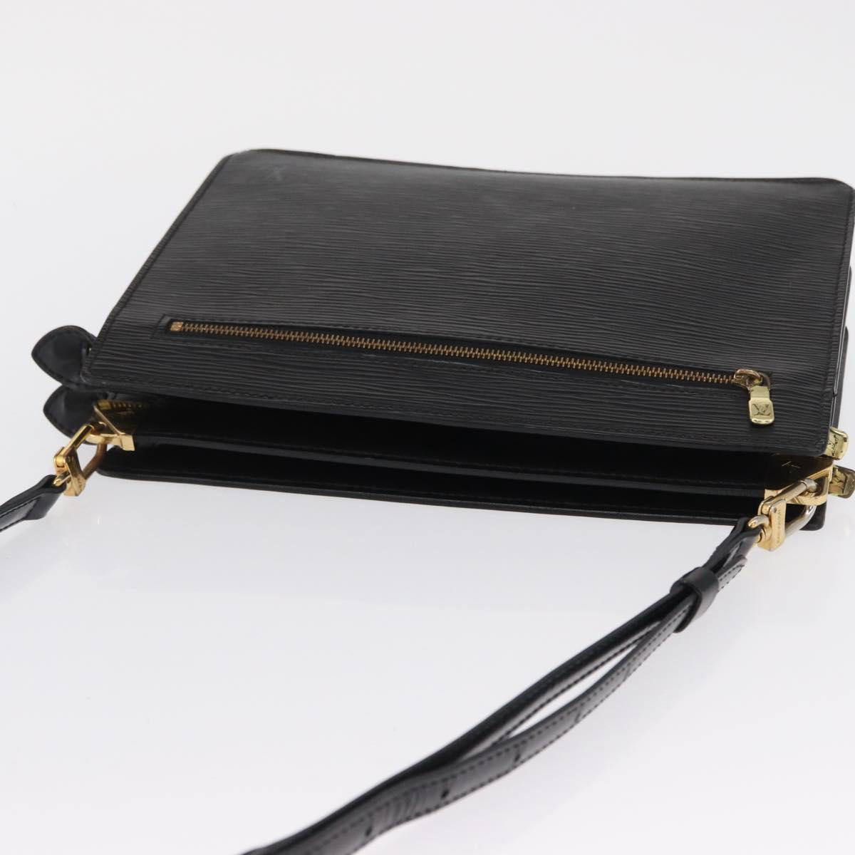 LOUIS VUITTON Epi Angian Shoulder Bag 2way Black M52112 LV Auth 163521