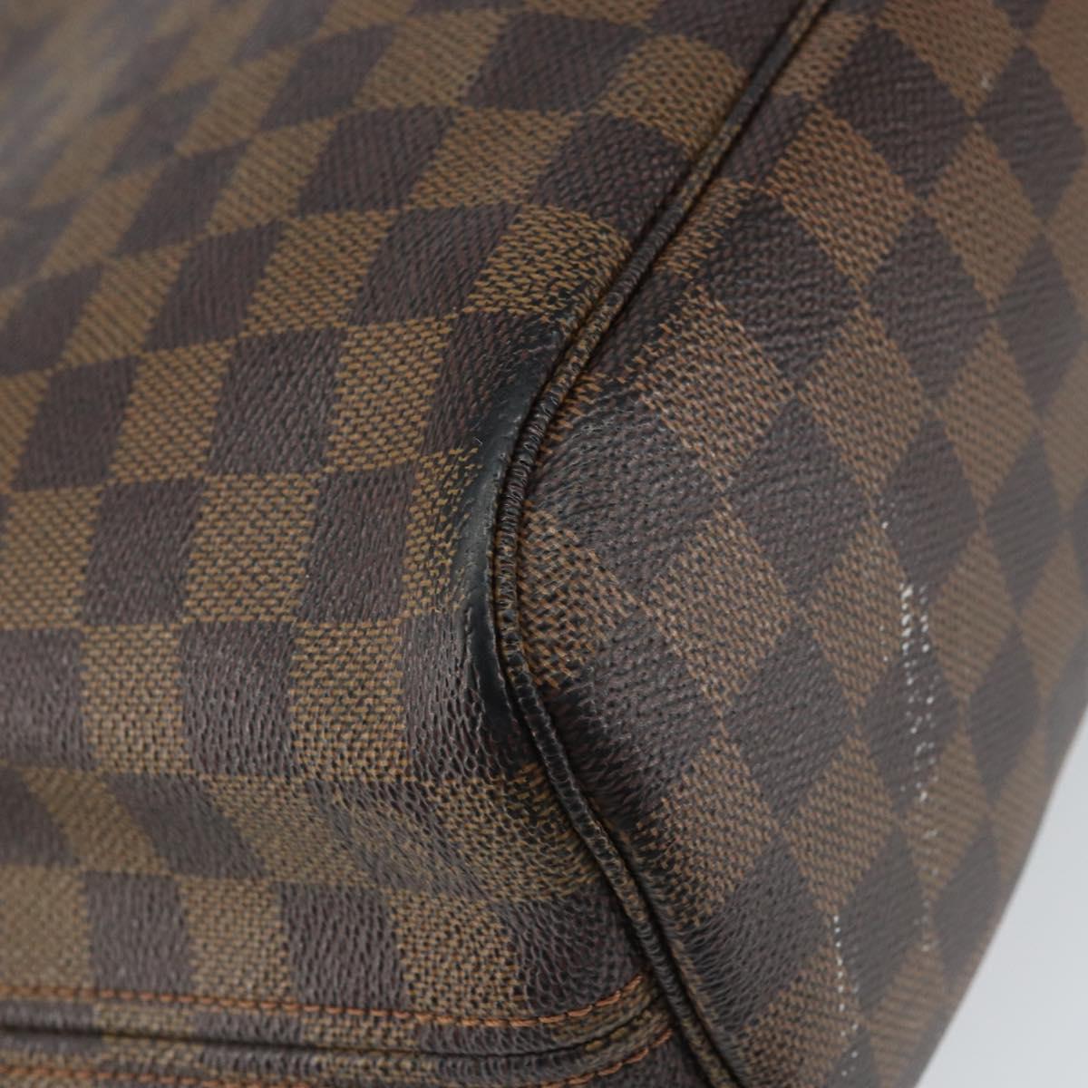 LOUIS VUITTON Damier Ebene Neverfull PM Tote Bag N51109 LV Auth 163531