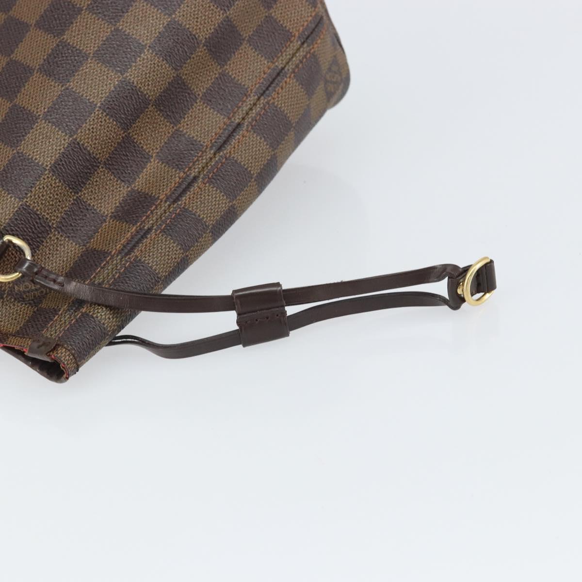 LOUIS VUITTON Damier Ebene Neverfull PM Tote Bag N51109 LV Auth 163531