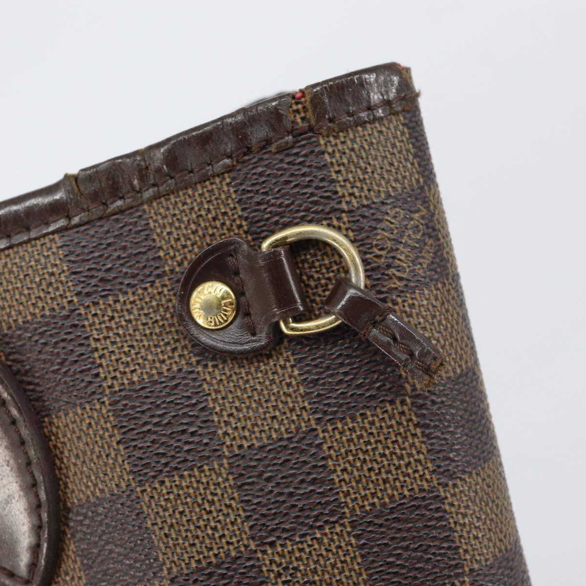 LOUIS VUITTON Damier Ebene Neverfull PM Tote Bag N51109 LV Auth 163531
