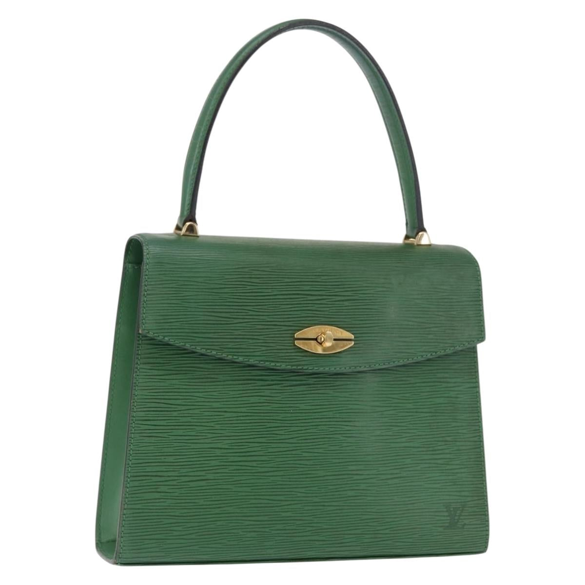 LOUIS VUITTON Epi Malesherbes Hand Bag Green M52374 LV Auth 163535