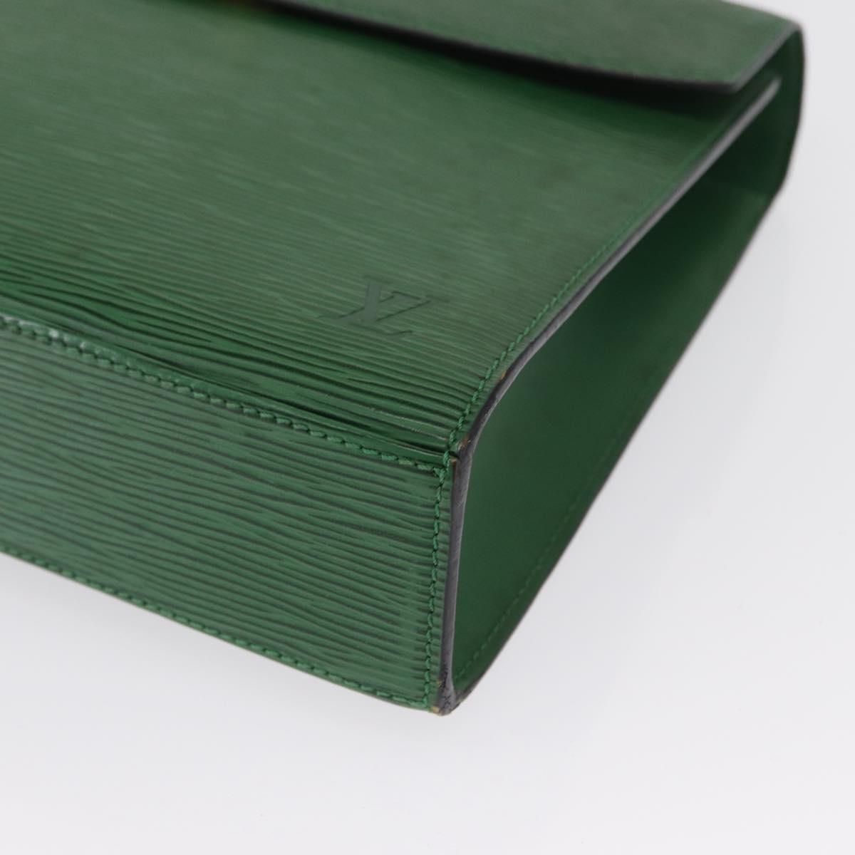 LOUIS VUITTON Epi Malesherbes Hand Bag Green M52374 LV Auth 163535