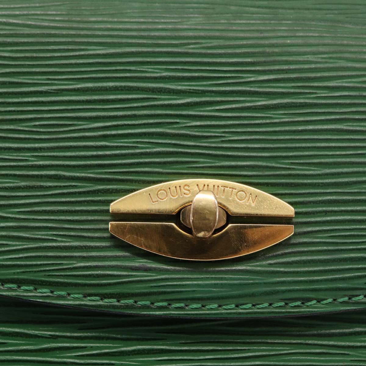 LOUIS VUITTON Epi Malesherbes Hand Bag Green M52374 LV Auth 163535