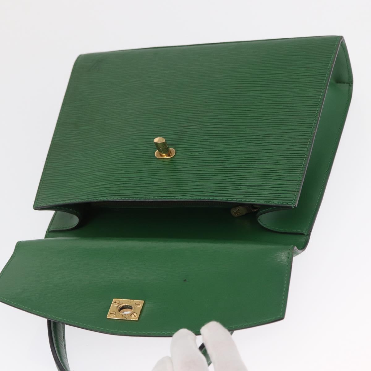 LOUIS VUITTON Epi Malesherbes Hand Bag Green M52374 LV Auth 163535