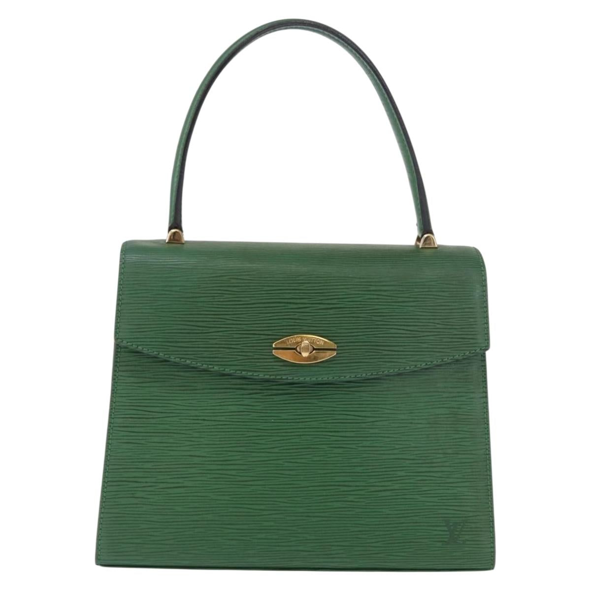 LOUIS VUITTON Epi Malesherbes Hand Bag Green M52374 LV Auth 163535