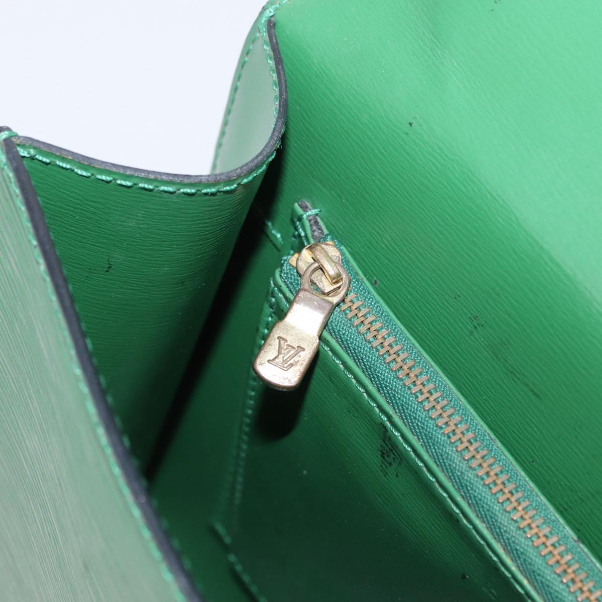 LOUIS VUITTON Epi Malesherbes Hand Bag Green M52374 LV Auth 163535