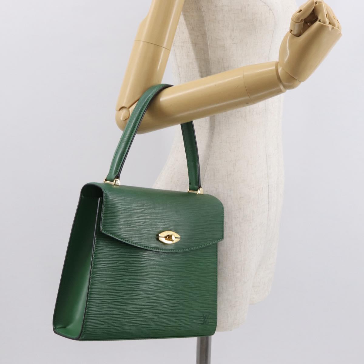LOUIS VUITTON Epi Malesherbes Hand Bag Green M52374 LV Auth 163535