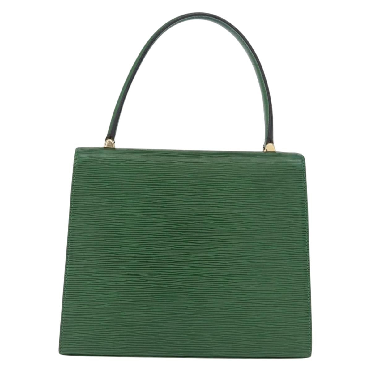 LOUIS VUITTON Epi Malesherbes Hand Bag Green M52374 LV Auth 163535