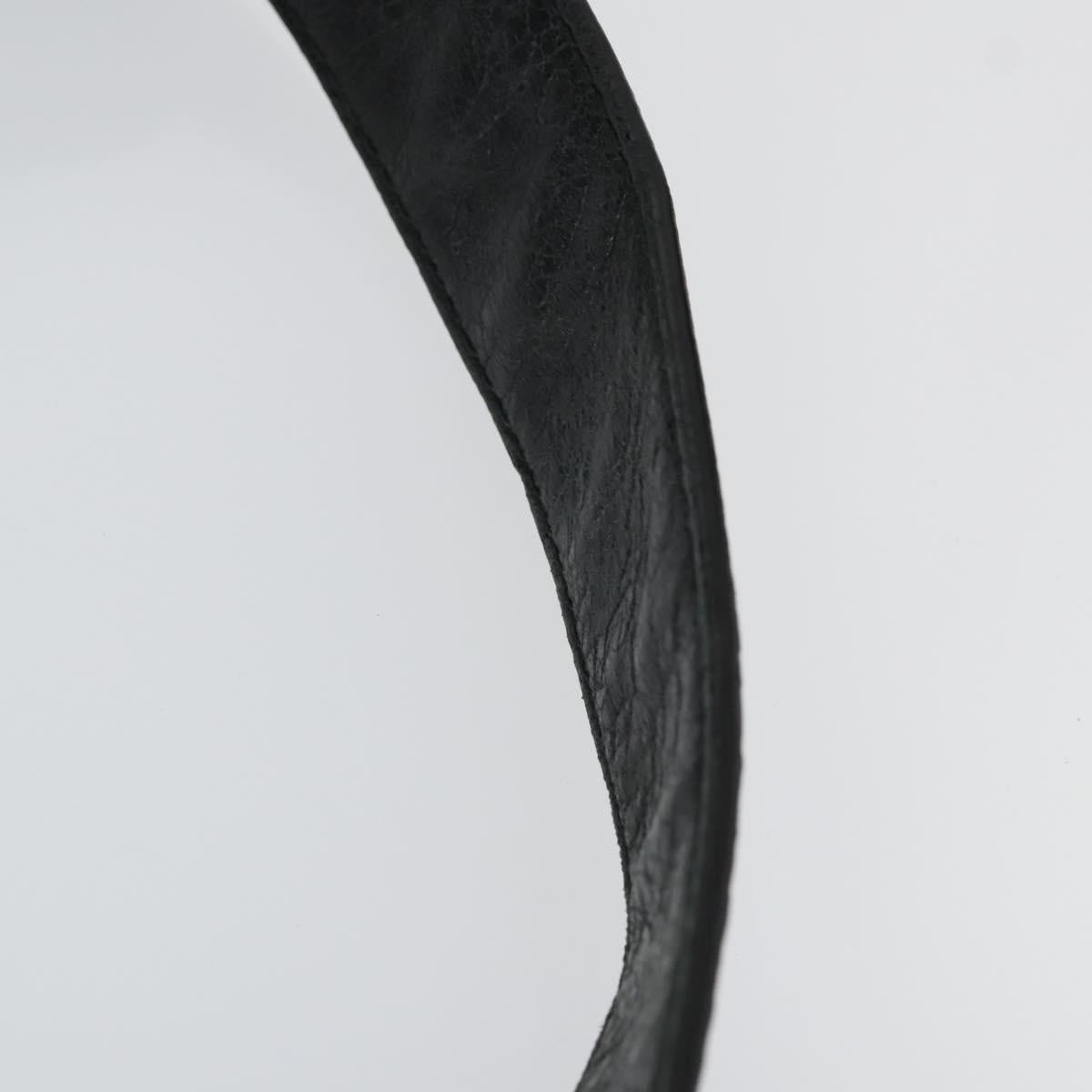 BALENCIAGA The Classic Day Shoulder Bag Leather Black 272409 Auth 163552