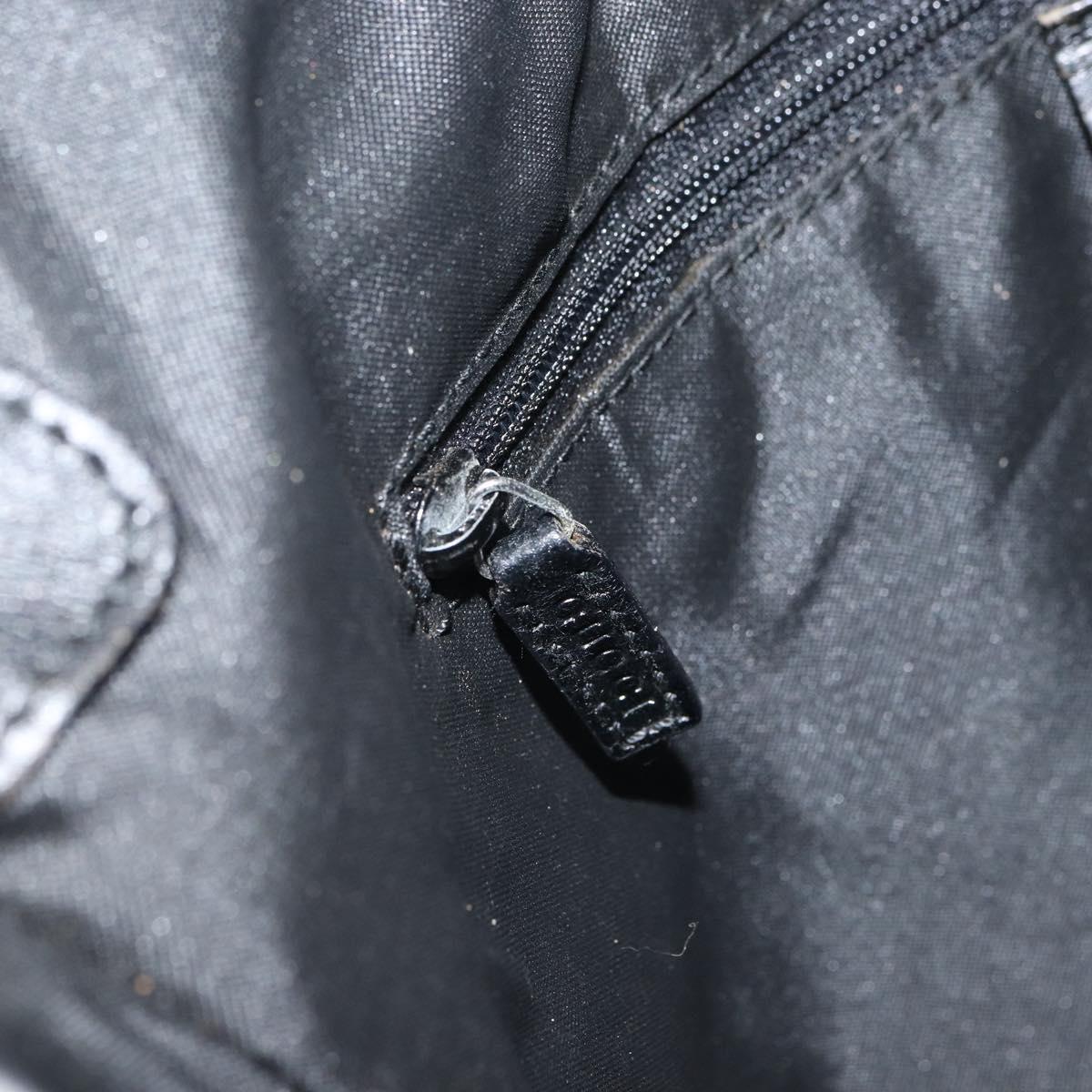 GUCCI GG Canvas Jackie Shoulder Bag Black Silver 001 3355 2123 Auth 163556