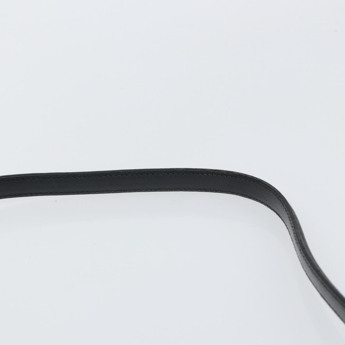 GUCCI GG Canvas Jackie Shoulder Bag Black Silver 001 3355 2123 Auth 163556