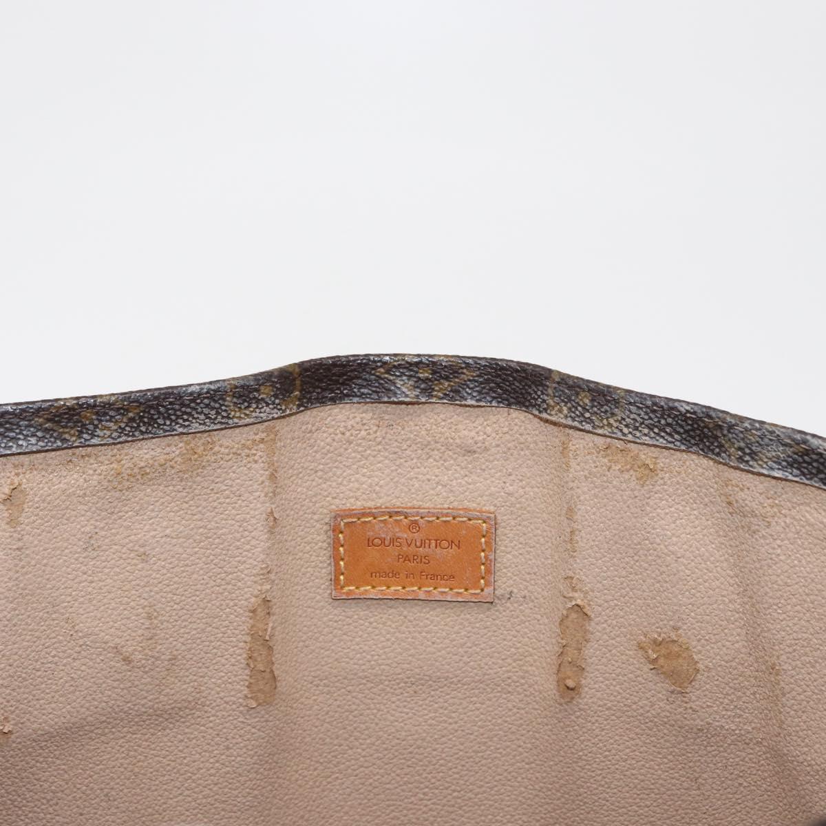 LOUIS VUITTON Monogram Sac Plat Hand Bag M51140 LV Auth 163558