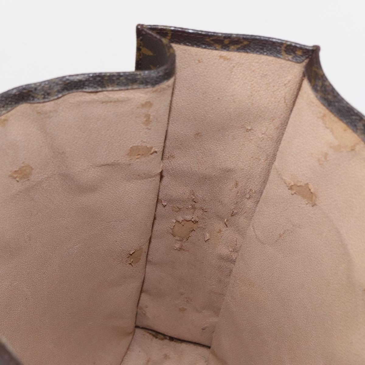 LOUIS VUITTON Monogram Sac Plat Hand Bag M51140 LV Auth 163558