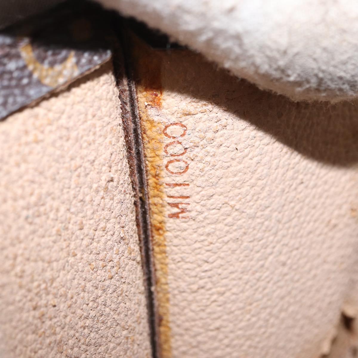 LOUIS VUITTON Monogram Sac Plat Hand Bag M51140 LV Auth 163558