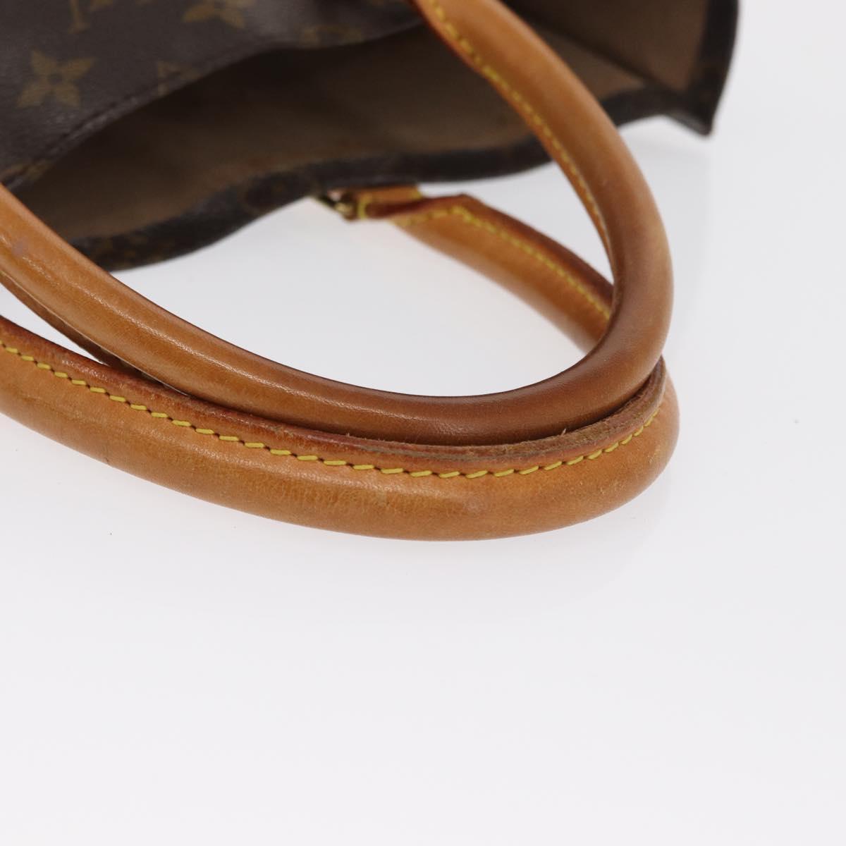 LOUIS VUITTON Monogram Sac Plat Hand Bag M51140 LV Auth 163558