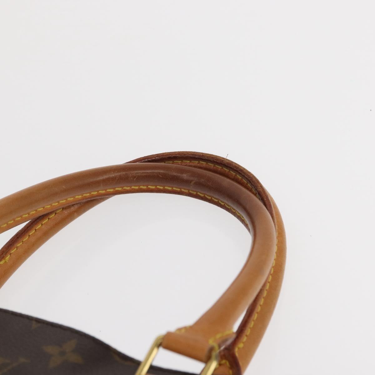 LOUIS VUITTON Monogram Sac Plat Hand Bag M51140 LV Auth 163558