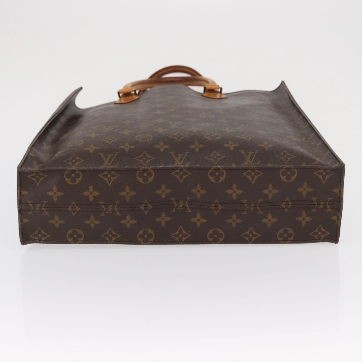 LOUIS VUITTON Monogram Sac Plat Hand Bag M51140 LV Auth 163558