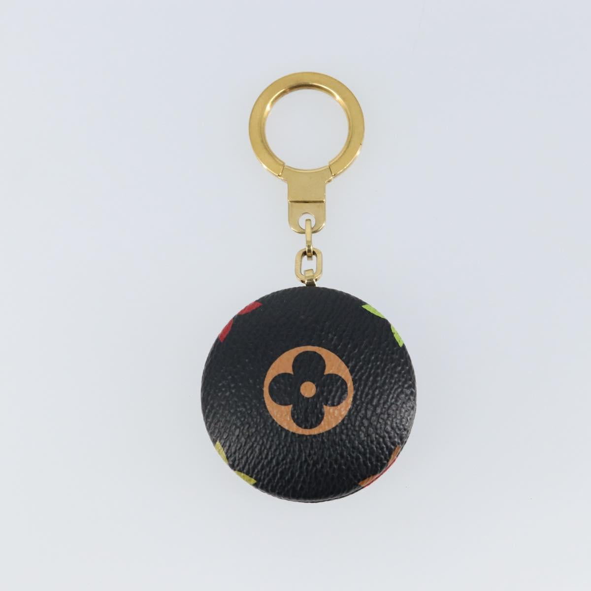 LOUIS VUITTON Monogram Multicolor Astropill Key Holder Black M51912 Auth 163562