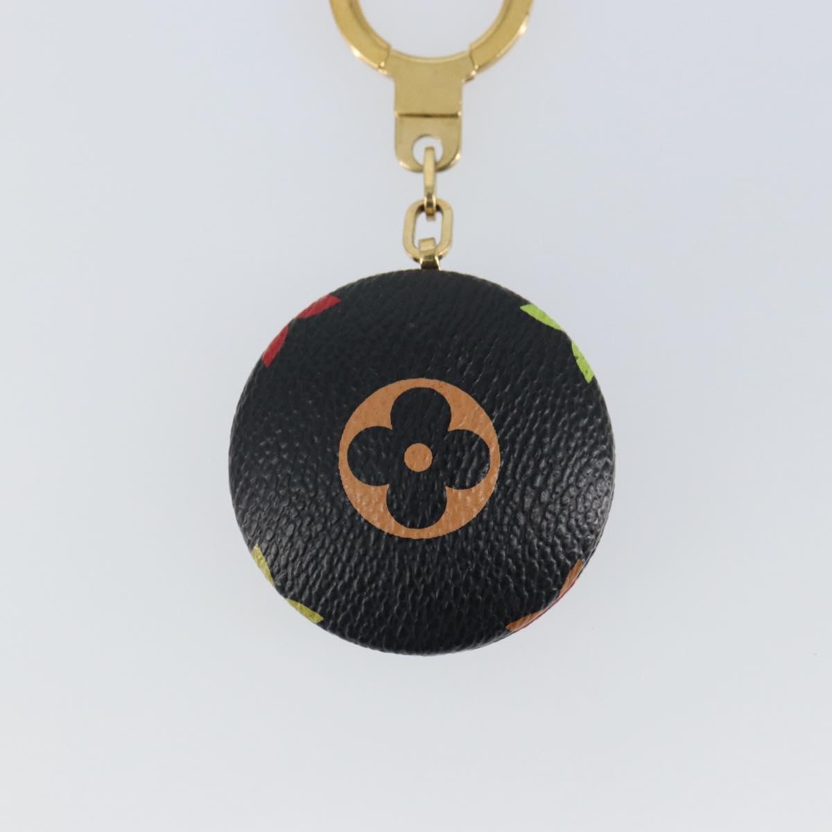 LOUIS VUITTON Monogram Multicolor Astropill Key Holder Black M51912 Auth 163562