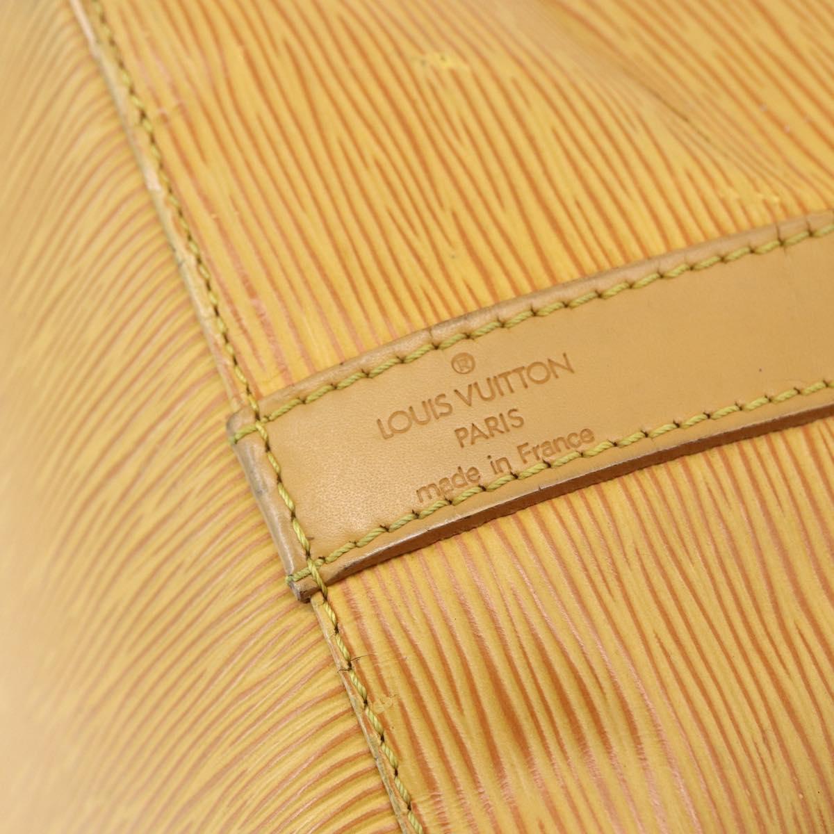 LOUIS VUITTON Epi Petit Noe Shoulder Bag Yellow M44109 LV Auth 163570