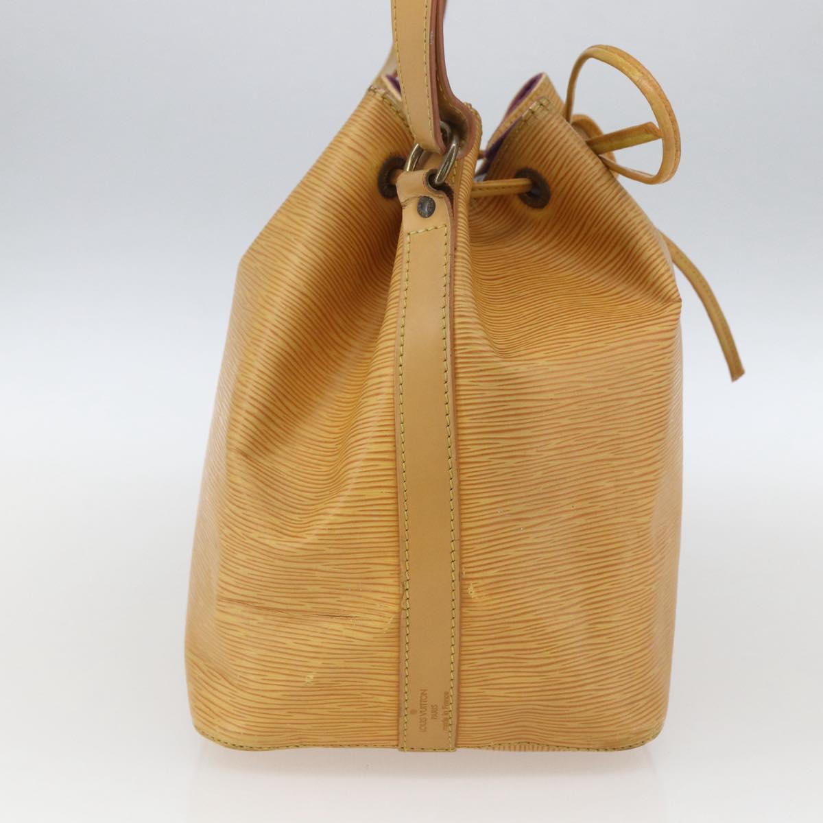LOUIS VUITTON Epi Petit Noe Shoulder Bag Yellow M44109 LV Auth 163570