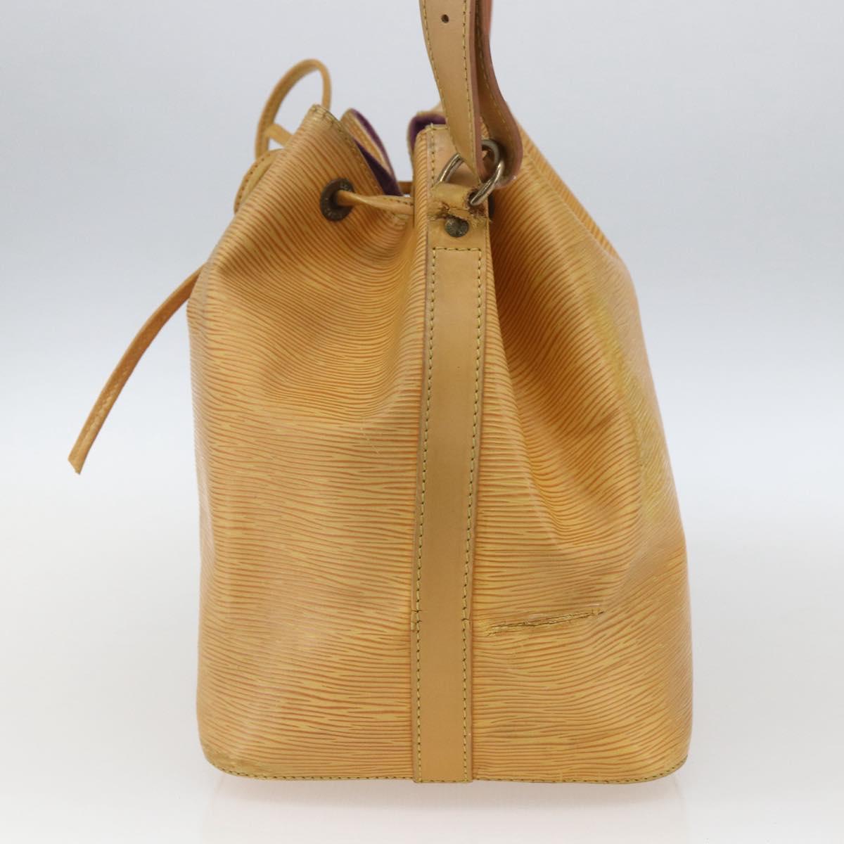 LOUIS VUITTON Epi Petit Noe Shoulder Bag Yellow M44109 LV Auth 163570