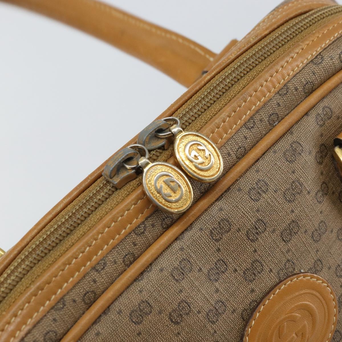 GUCCI Micro GG Supreme Hand Bag PVC Beige Gold 000 39 0090 Auth 163590