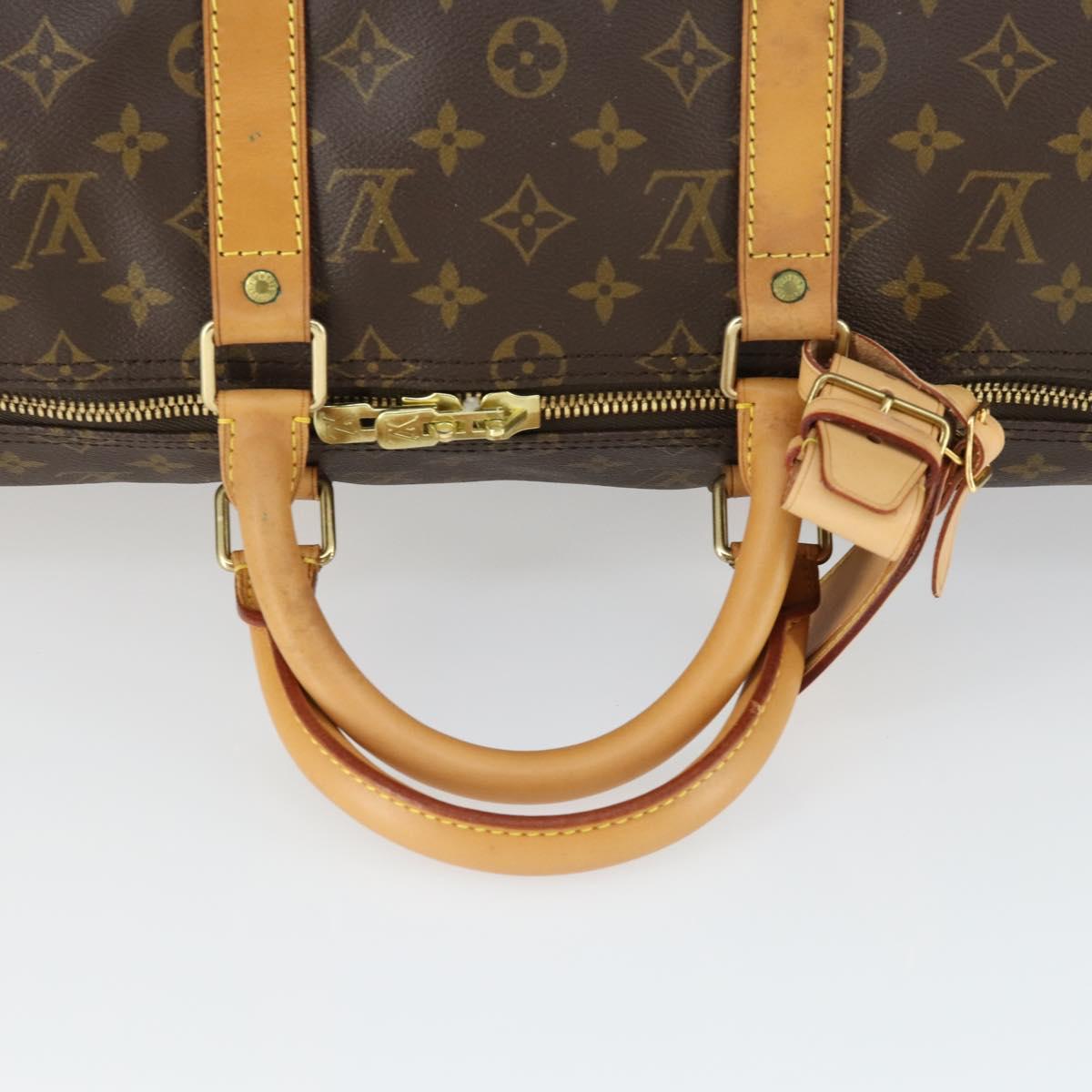 LOUIS VUITTON Monogram Keepall 50 Boston Bag M41426 LV Auth 163595