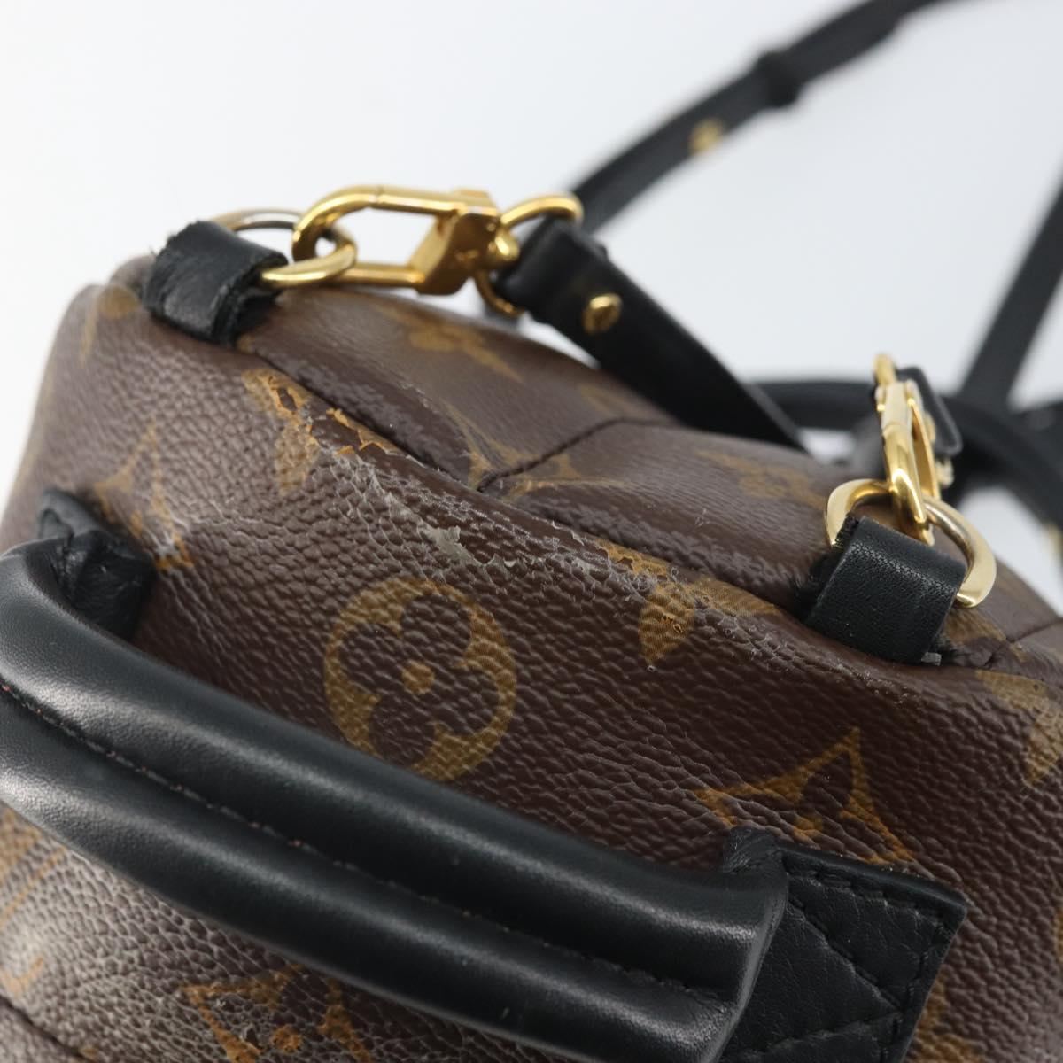 LOUIS VUITTON Monogram Palm Springs MINI Backpack M44873 LV Auth 163606