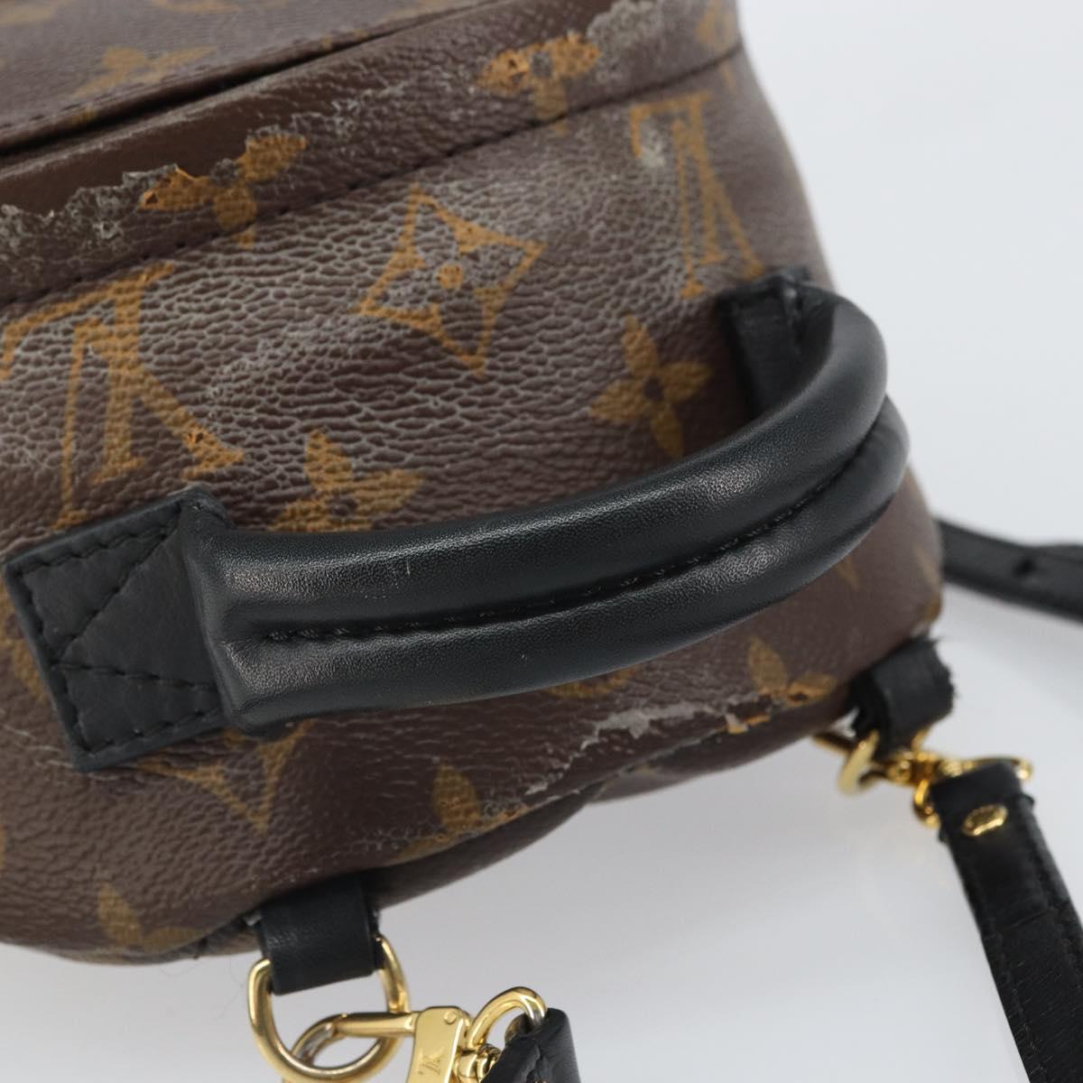 LOUIS VUITTON Monogram Palm Springs MINI Backpack M44873 LV Auth 163606
