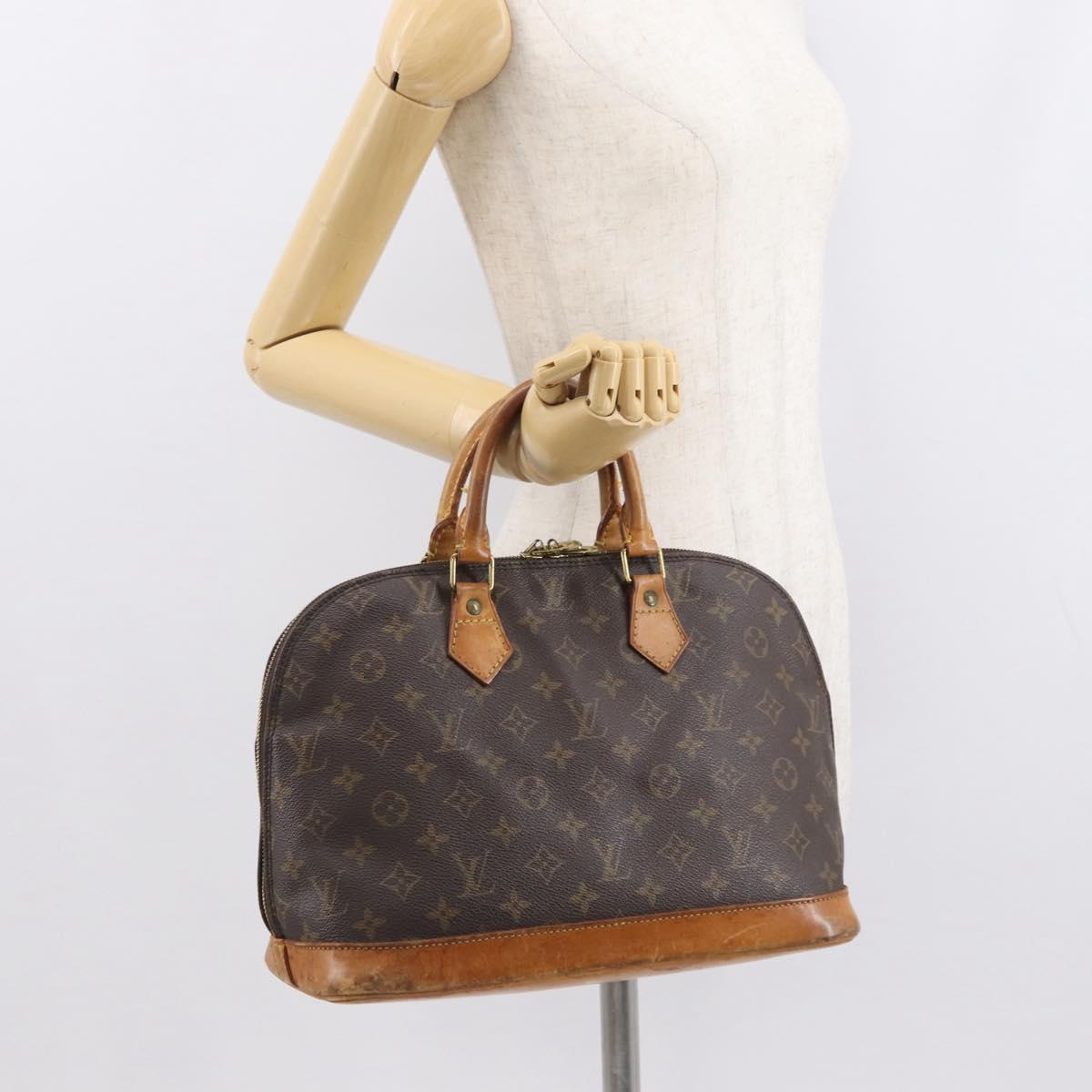 LOUIS VUITTON Monogram Alma Hand Bag M51130 LV Auth 163608