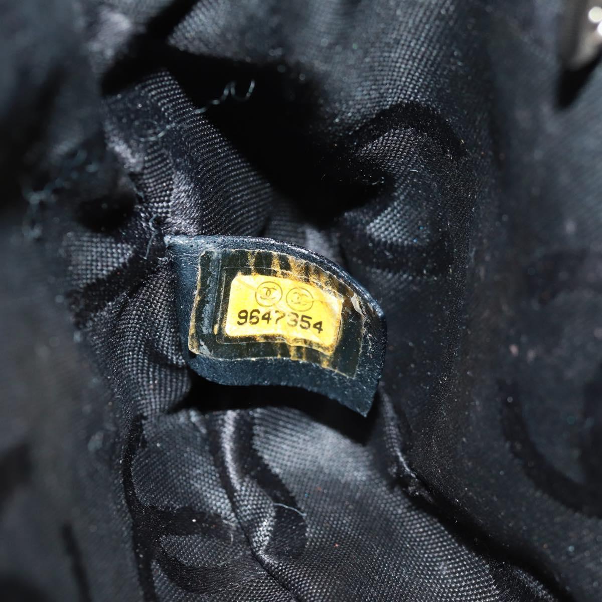 CHANEL Cambon Line Matelasse Shoulder Bag Leather Beige Silver CC Auth 163616V