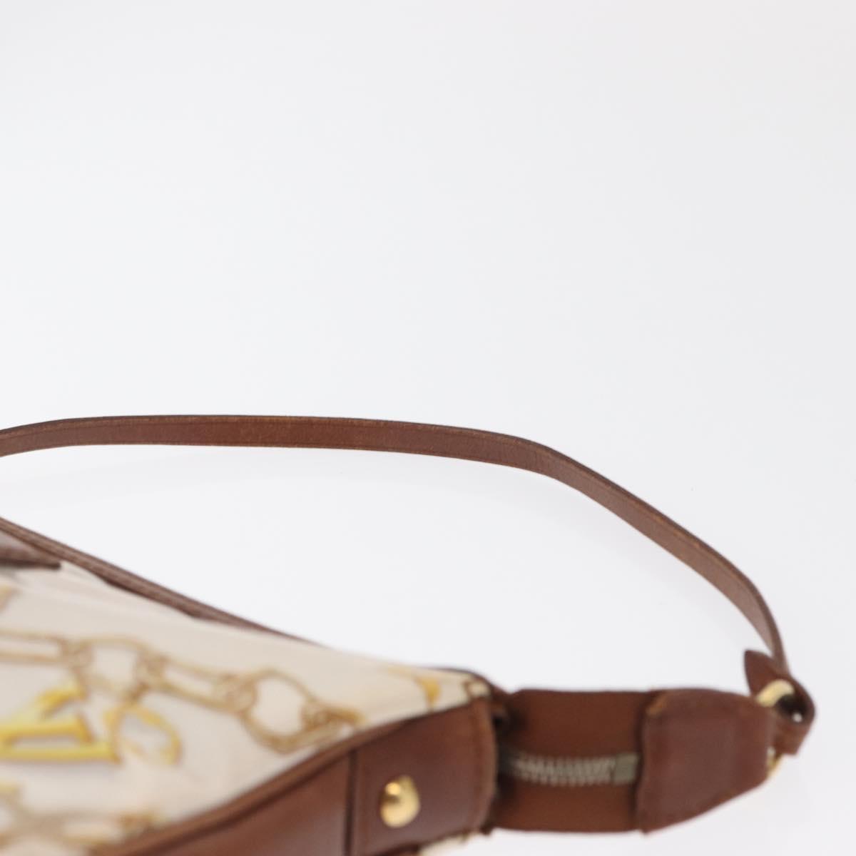 LOUIS VUITTON Monogram Charm Pochette Accessoires Pouch White M95161 Auth 163623