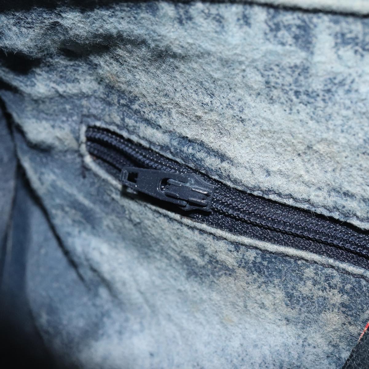 GUCCI GG Supreme Sherry Line Boston Bag PVC Navy Gold Red 111 02 006 Auth 163624